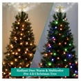 thumbnail image 4 of 4.5 ft Rotating Christmas Tree Pre - lit Christmas Tree with Star Projector 444 Branch Tips 150 Warm Lights and Rotating Base 33 Wide Traditional with Lights Green Xmas, 4 of 9