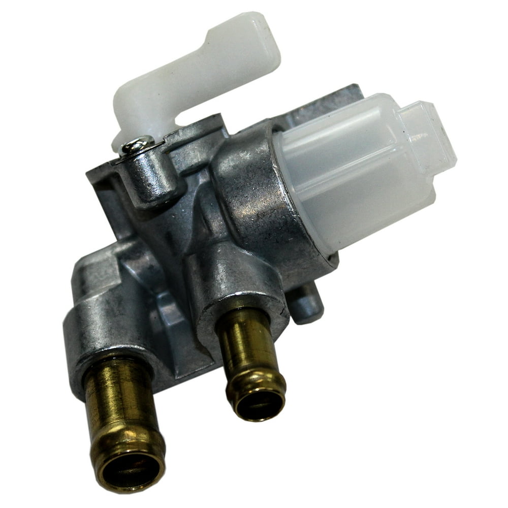 Petcock Valve 3/8" hose 1/4" inlet/outlet. off on position. bol