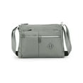 thumbnail image 2 of Gustave Nylon Crossbody Bag Purse for Women Casual Travel Shoulder Handbag Waterproof Lightweight Satchel Messenger Bags with Lots of Pockets "Gray", 2 of 10