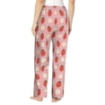 thumbnail image 3 of Naloa Strawberry Print Women’s Ultra-Soft Comfy Pajama Lounge Pants with Pockets & Drawstring, 3 of 8