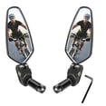 thumbnail image 1 of 2Pcs Handlebar Bike Mirrors HD Safe Glass Mirror Adjustable Rotatable Bike Mirror Rearview Mirror Mirror with 1 Wrenches for MTB, 1 of 10