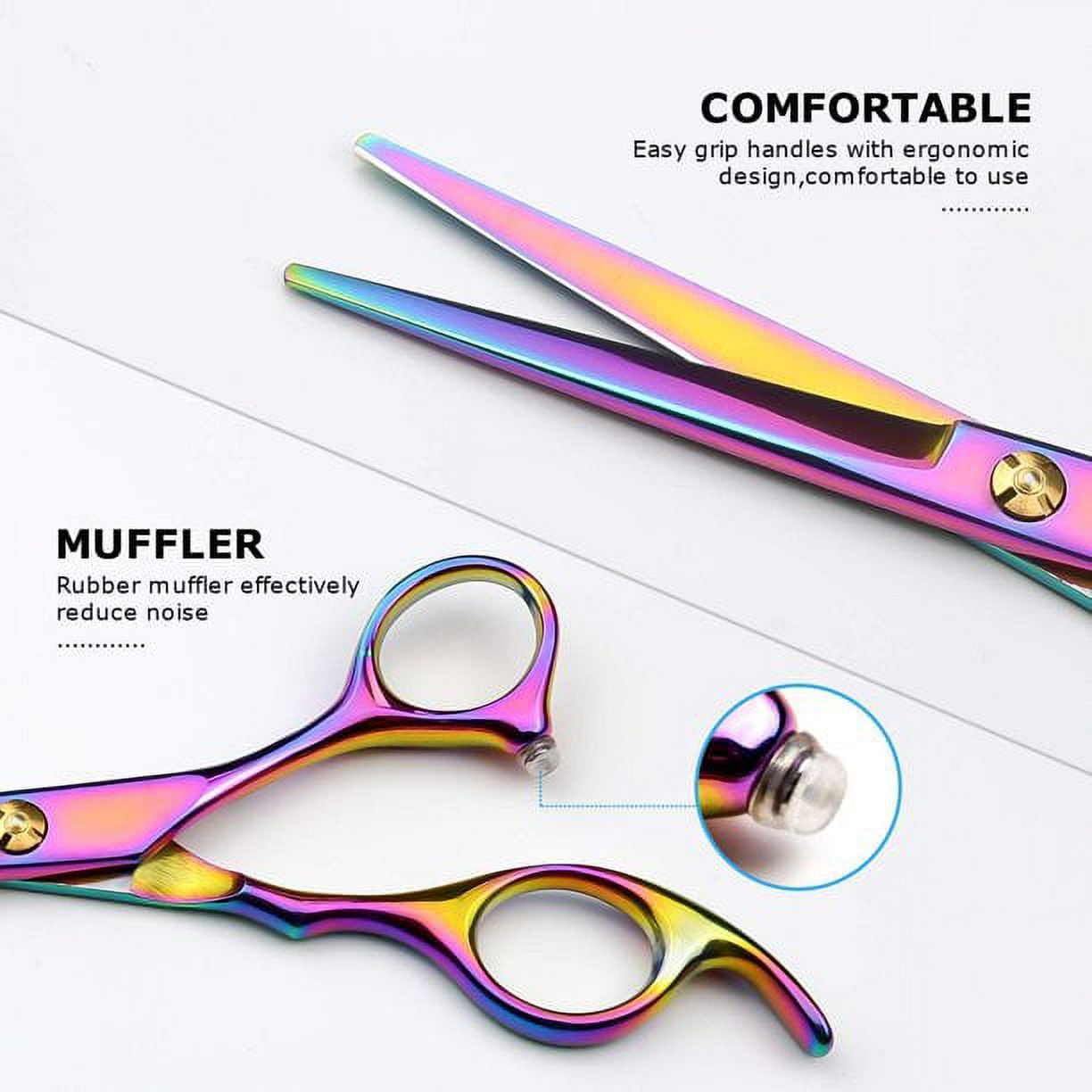 Hair Cutting Scissors/Shears, Professional Hair Shears - 6.7" Barber Haircut Scissors For Hair Cutting, Cool Coloring Hair Scissors For Men/Women