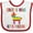 White and Red, variant on Inktastic Cinco De Mayo Pinata Lets Fiesta Girls Baby Bib