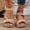 Khaki, variant on Eltusu Women Platform Sandals, No Slip Open Toe Ankle Strap Casual Dress Sandals Shoes Red Size 7