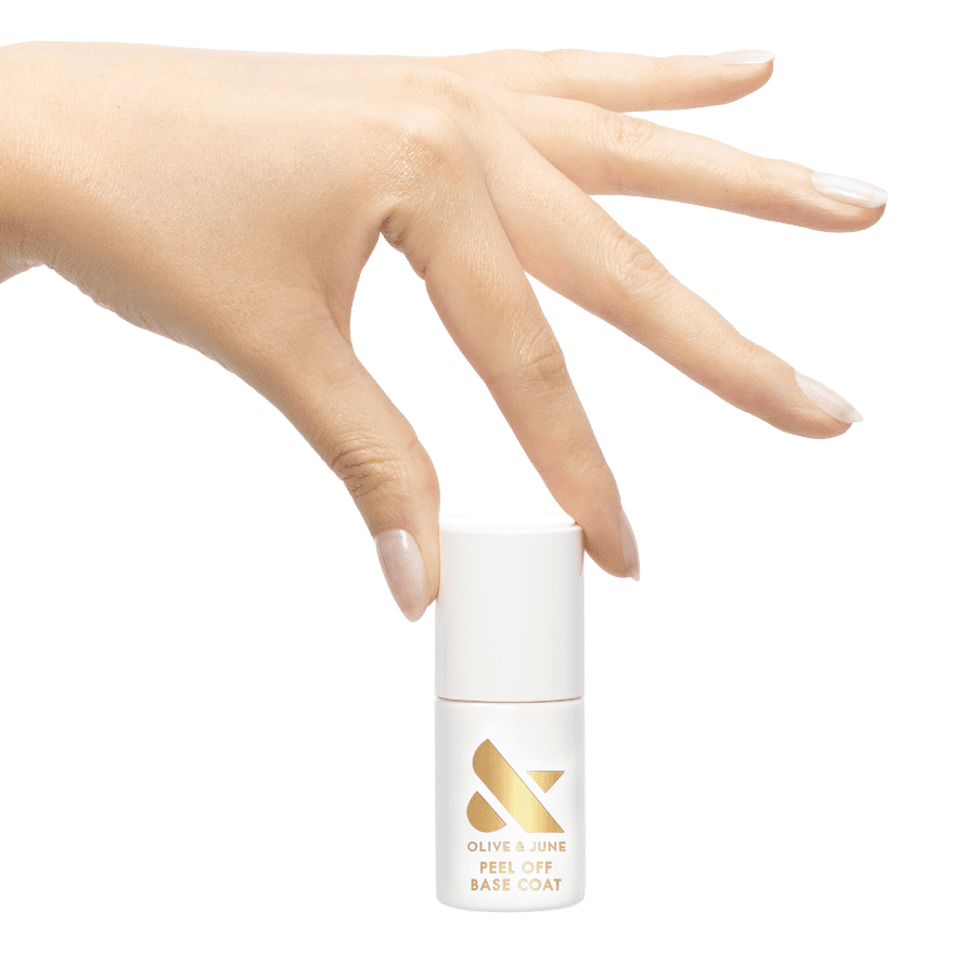 Olive & June Hydrating Peel-off Base Coat, Clear, 0.46 fl oz Bottle