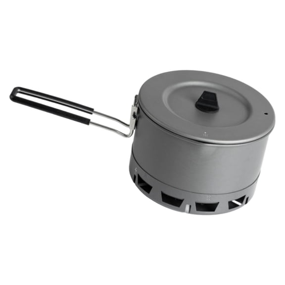 YIEMEEN Backpacking Stove Pot Outdoor Heat Exchange Camping Cooking Pot for Outdoor