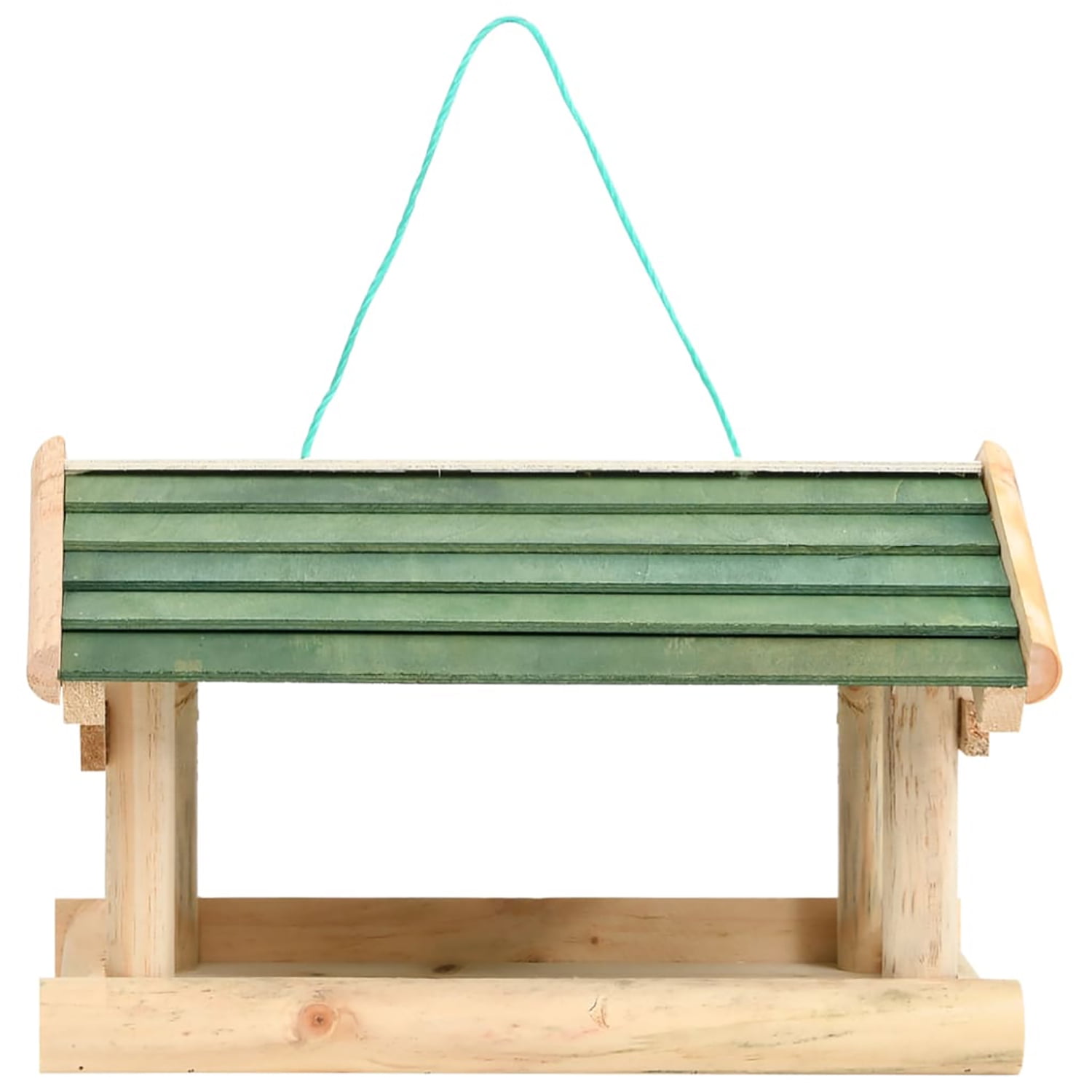 Pefilos 13" Bird Feeder House for Outside Hanging, Wooden Birdhouse Bluebird House Feeder Handcrafted Hut, Beige Pefilos 13" Bird Feeder House for Outside Hanging, Wooden Birdhouse Bluebird House Feeder Handcrafted Hut, Beige