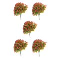 thumbnail image 3 of Matsuzay 10 piezas de plantas artificiales para una apariencia lujosa Flor artificial de bajo mantenimiento rojo 1 Type2 NO2, 3 of 6