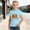 Light Blue, variant on Gzbliryd Happy Easter Day T-Shirt Short Sleeves Rabbit T-Shirts Cute Easter Casual Short Sleeve Gift Tops for Teen Girls Soft and Breathable Summer Dailywear Clothing (Light Blue,10-11 Years)