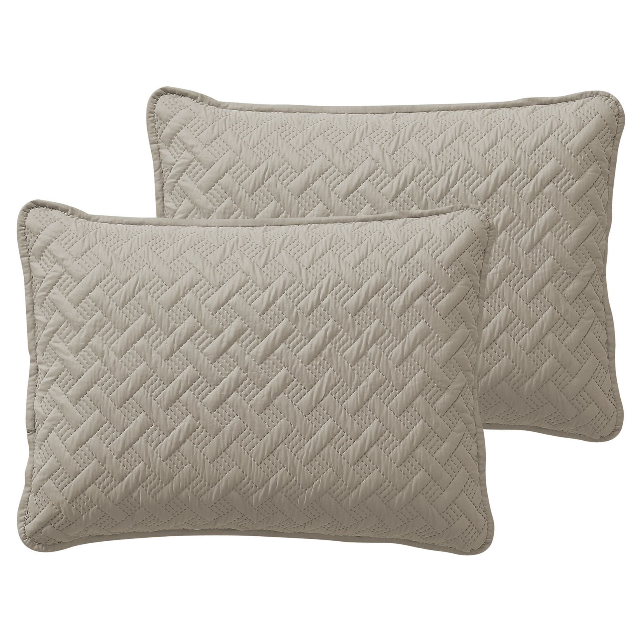 VCNY Home Nina 3-Piece Taupe Geometric Quilt Set, King, Adult, Unisex