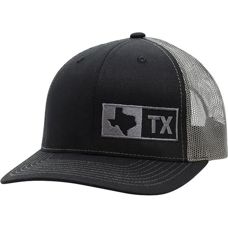 TRUCKER HAT-TEXAS BLACK/GRAPHITE
