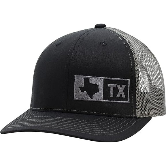 TRUCKER HAT-TEXAS BLACK/GRAPHITE