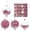Pink, variant on Fwttom Sequin Christmas Ball Ornaments Set of 16 Shatterproof Hanging Merry Christmas Tree Decorations for Holiday Gifts Xmas Decor, Red