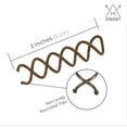 thumbnail image 4 of Hawwwy Bobby Pins - 8 Pack - Light Brown - 2 Inches - Beautiful Twist Hair Accessories for Women and Kids - Easy Bobby Pins for Fast and Secure Buns, Messy Styles, and Updos, 4 of 7
