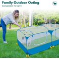 thumbnail image 6 of Small Pet Animals Playpen, Cage Tent Enclosure Large Chicken Run Coop with Breathable Transparent Mesh Walls Pop Open Indoor Outdoor Exercise Yard Fence for Chicks and Cat. Blue, 6 of 13