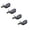 Silver-B, variant on ZOURIH 4 Pcs Shelf Support Pegs,1/5 inch (5mm) Metal Shelf Pins for Wood Shelves Adjustable Shelf Brackets L-Shaped Clips with Silicone Sleeve for Kitchen Bookcase Cabinet Furniture Support,Silver-B