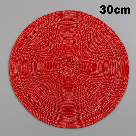

Round Cotton Coaster Heat Resistant Dining Table Plate Mat for Household Protects Table from Burnt out New