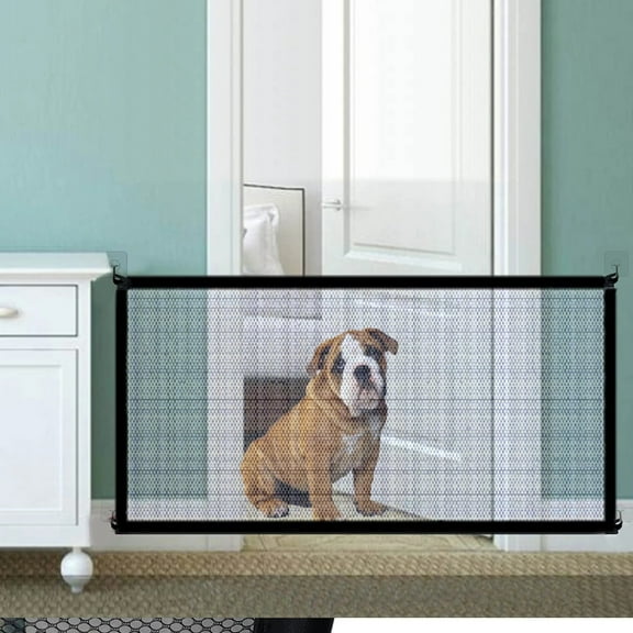 NKTIER Magic Gate For Dogs,Mesh Dog Gate, Pet Safety Guard Home Outside Doorway Gate For Stairs, Outdoor Doorways Pet Isolation Net