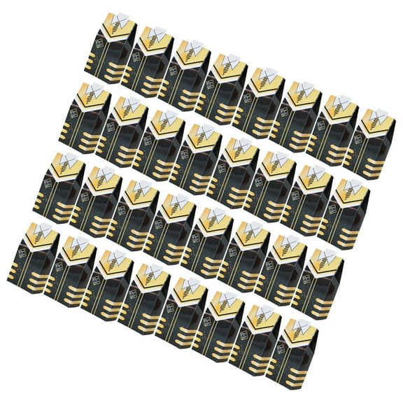 LEORX Graduation Treats Mini Box Black Paper 50Pcs