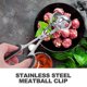 thumbnail image 3 of Stainless Steel Meatball Clip Fish Ball Maker Rice Ball Clip Kitchen Cooking Tool, 3 of 4
