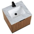 thumbnail image 2 of Bemma V-Tr24swm-S-1 Terra 24" Wall Mounted Single Basin Vanity Set - Walnut / White Quartz, 2 of 7