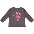 thumbnail image 3 of Inktastic Christmas Holiday Cute Flamingo Girls Long Sleeve Toddler T-Shirt, 3 of 5