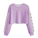 thumbnail image 1 of Camisetas de Manga Larga de las Mujeres Moda Impresa Suelta Casual Cuello Redondo Suéter Deportivo Superior, 1 of 5