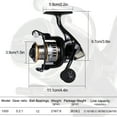 thumbnail image 2 of Sougayilang Spinning Reel 5.2:1 High Speed Metal/EVA Handle Fishing Reels, 2 of 7