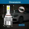 thumbnail image 3 of Combo ice blue LED Headlight light bulb for Toyota Corolla 2009-13/ RAV4 2006-11, 3 of 5