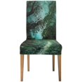thumbnail image 2 of Funda protectora para silla elástica ABPHQTO Pathway in The Green Magic Forest Juego de 4, 2 of 4