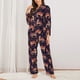 thumbnail image 2 of Balery Leopard Print Conjunto de Pijama con Estampado para Mujer, Conjunto de Dos Piezas con Manga Larga, Ropa de Dormir Suave con Bolsillos, Pijamas Cómodos-Medium, 2 of 7