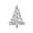 B, variant on JeashCHAT Solid Pewter Christmas Tree Ornament Metal Christmas Ornaments Christmas Tree Decorations Hanging Pendants for Home Party Xmas Tree Decor, Christmas Gifts