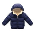 thumbnail image 2 of Jandel Winter Children Hooded Down Padded Parkas Kids Thicken Fleece Jackets Girls Boys Warm Coat Outerwear Overcoat, 2 of 5