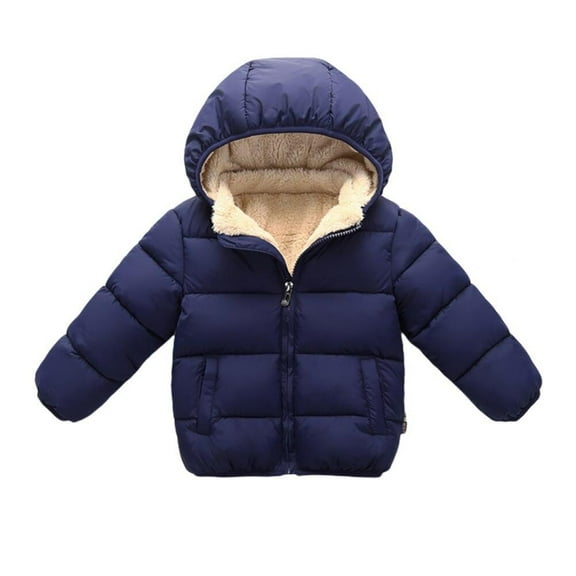 Jandel Winter Children Hooded Down Padded Parkas Kids Thicken Fleece Jackets Girls Boys Warm Coat Outerwear Overcoat