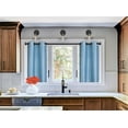 thumbnail image 2 of 2 Piece Set Blackout Kitchen Curtain Window Lined Tier Pair Darkening Panels D24, 2 of 4