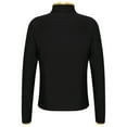 thumbnail image 2 of Fldy Kids Girls Figure Skating Jackets Athletic Jacket Sweatshirts Ice Skating Gym Training Tops Gold 10, 2 of 7