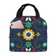 thumbnail image 1 of Easygdp Colorful Mexican Flower Bolsa Térmica Premium - Tela Oxford Impermeable, Gran Capacidad, Bolsillo Frontal, Unisex para Trabajo, Escuela, Actividades al Aire Libre y Picnics, 1 of 7