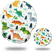 Mouse Pad with Wrist Support, Ergonomic Mouse Pad with Gel Wrist Rest Support , Non-Slip PU Base Cute Cartoon Dinosaur