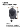 thumbnail image 4 of Classic Accessories Water-Resistant 30 Inch Kettle BBQ Grill Cover with Charcoal Chimney, 4 of 10