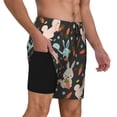 thumbnail image 6 of Rocae Rabbit Is Eating Carrots for Men's Swim Trunks Quick Dry With Two Side Pockets and One Lined Patch PocketLarge, 6 of 9