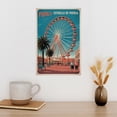 thumbnail image 3 of Low Angle Wall Art Estrella De Puebla Puebla Mexico Vintage Travel Poster Ferris Wheel City View Landmark Canvas Poster, 3 of 8