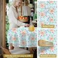 thumbnail image 5 of Pioneer Flower Floral Print Pattern Round Tablecloth 60 X 60 Inch, Wrinkle Resistant Wipeable Table Cloth for Kitchen Dining Picnic Patio Party, 5 of 6