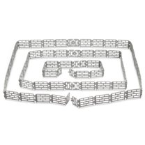 Toymany 64PCS Mini Toys Fence for Farm Animals - Tiny Horse Corral Plastic Fencing for Farm Barn Paddock Horses Figurines for Kids Toddlers