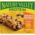 thumbnail image 2 of Nature Valley Protein Granola Bars, Peanut Butter Dark Chocolate, 5 Bars, 7.1 OZ pack of 2, 2 of 5