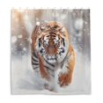 thumbnail image 2 of Animal Running on The Snowfield Shower Curtains with 12 Hooks Waterproof Bathroom Decor 66" x 72", 2 of 6