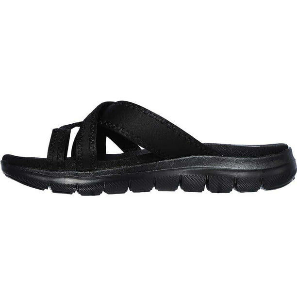 billig Tage af frill Skechers Flex Appeal 2.0 Start Up Toe Loop Sandal (Women's) - Walmart.com