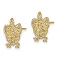 thumbnail image 2 of Diamond2Deal 14k Yellow Gold Turtle Post Earrings for Women (L- 0.55 in, W-0.4 in), 2 of 3
