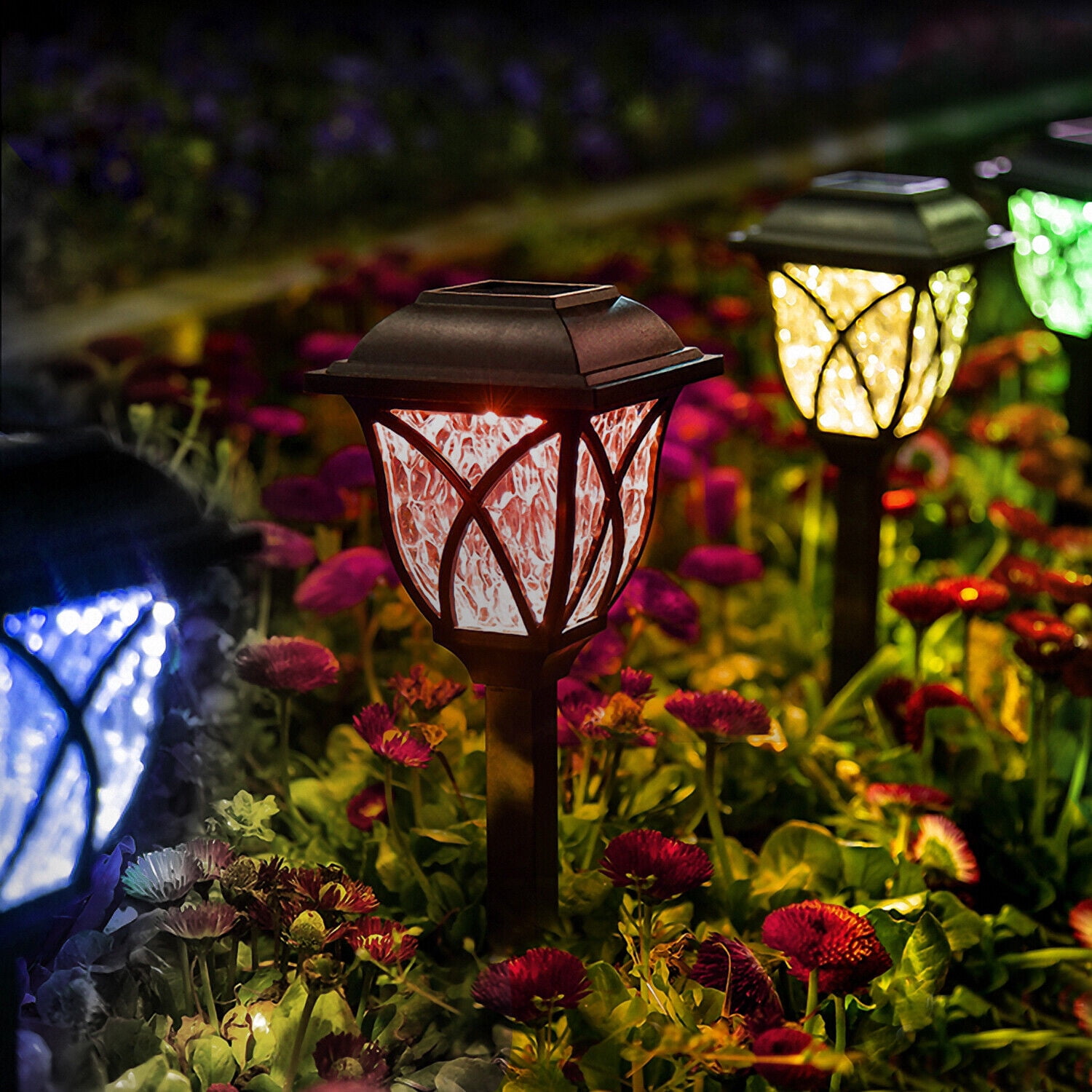 Liwarace Solar Garden LED Waterproof Lights Outdoor Landscape Lawn Yard