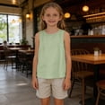 thumbnail image 4 of fatyb Cotton Linen Tank Tops for Boys Girls Summer Sleeveless Lightweight Plain Kids Casual Beach Shirts, 4 of 7