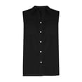 thumbnail image 4 of Enjoytime Tank Tops for Women Sleeveless V-Neck Button Down Shirts Summer Casual Vacation Linen Tops, 4 of 8
